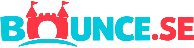 Bounce logotyp – hoppborgar och partyspel i Linköping